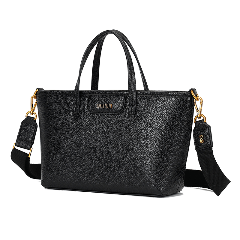 Bolsa Shopper Pequena Floater Preta Alça Transversal Removível