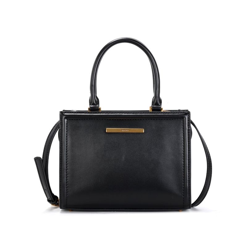 Bolsa Tote Soft Preta Alça Transversal