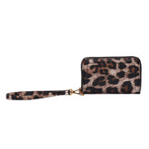 Carteira Estampa Animal Print Onça Alça De Mão