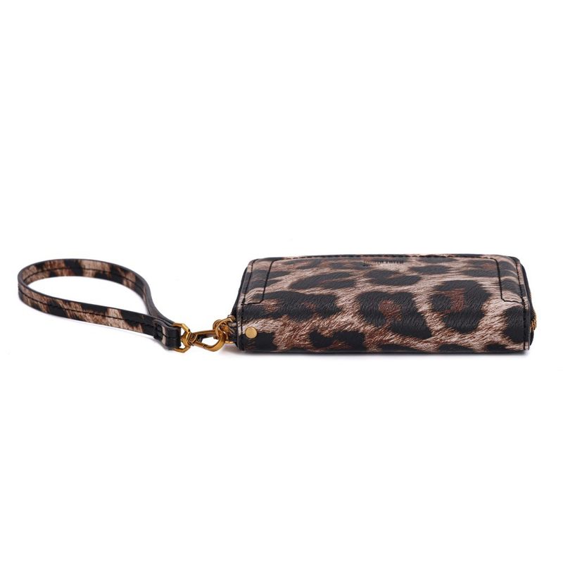 Carteira Estampa Animal Print Onça Alça De Mão