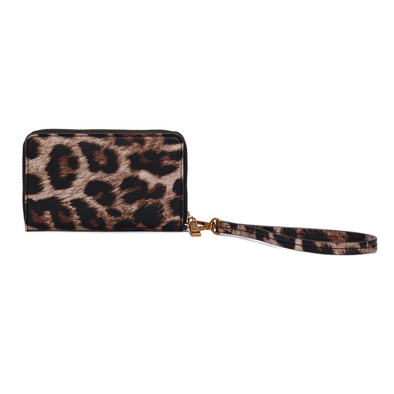 Carteira Estampa Animal Print Onça Alça De Mão