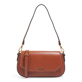 Bolsa Baguete Média Soft Off White Alça Ombro -