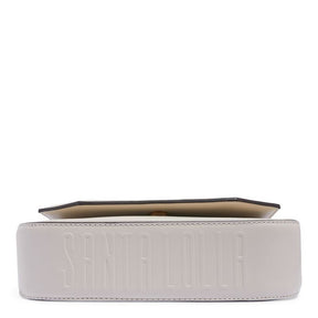 Bolsa Baguete Média Soft Off White Alça Ombro -