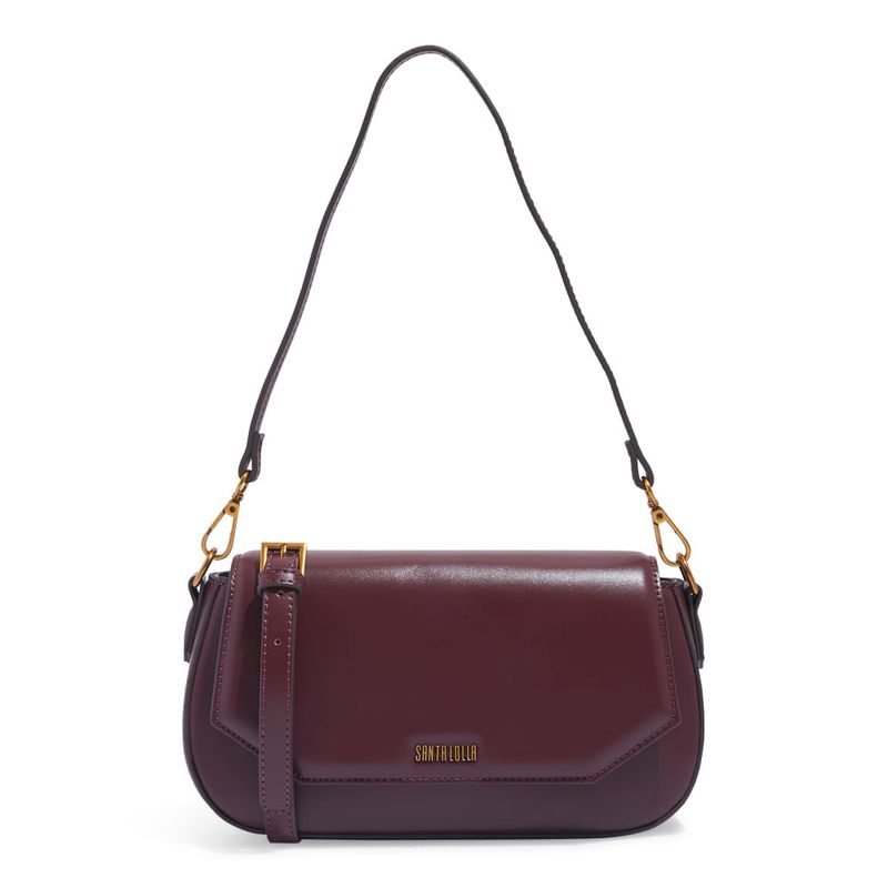 Bolsa Baguete Média Soft Off White Alça Ombro -