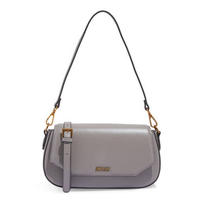 Bolsa Baguete Média Soft Off White Alça Ombro -