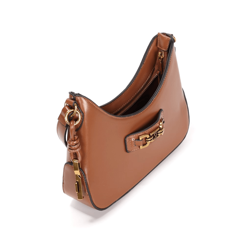 Bolsa Baguete Soft Marrom Alça De Ombro -