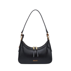 Bolsa Baguete Soft Preta Alça De Ombro -