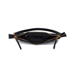Bolsa Baguete Soft Preta Alça De Ombro -