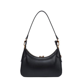 Bolsa Baguete Soft Preta Alça De Ombro -