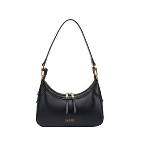 Bolsa Baguete Soft Preta Alça De Ombro -