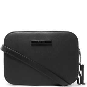 Bolsa Borracha Alça Transversal Preta -