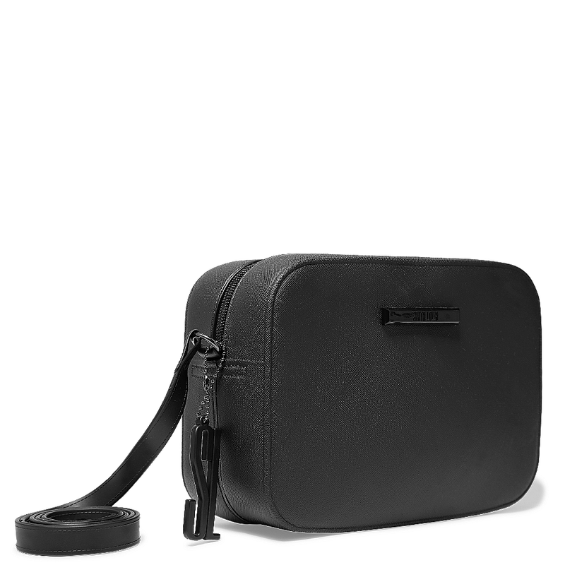 Bolsa Borracha Alça Transversal Preta -