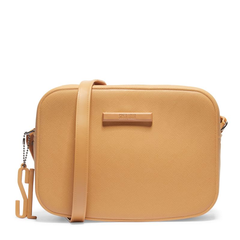Bolsa Borracha Alça Transversal Preta -