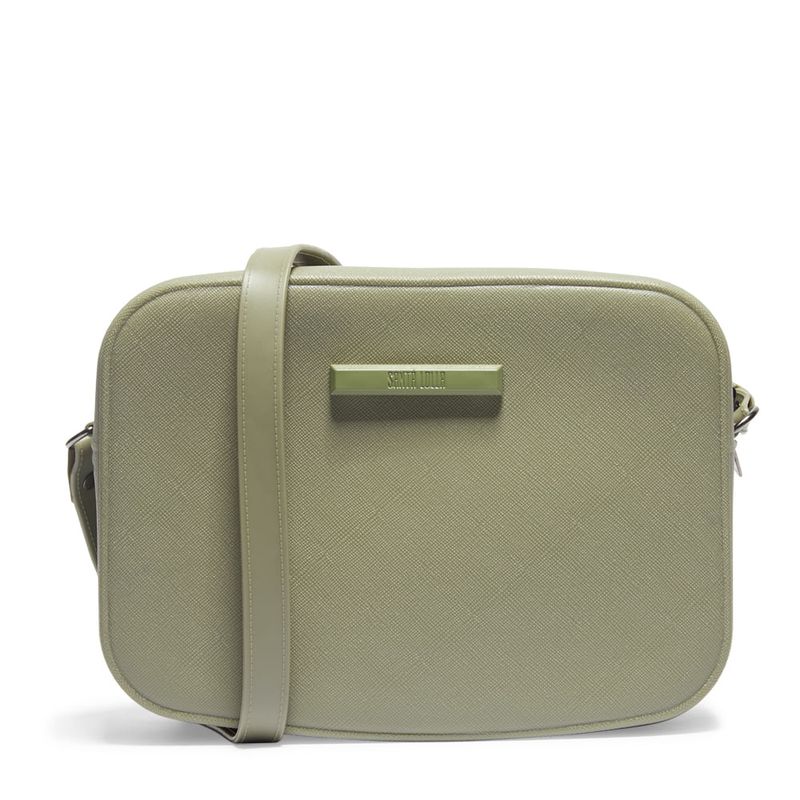 Bolsa Borracha Alça Transversal Preta -