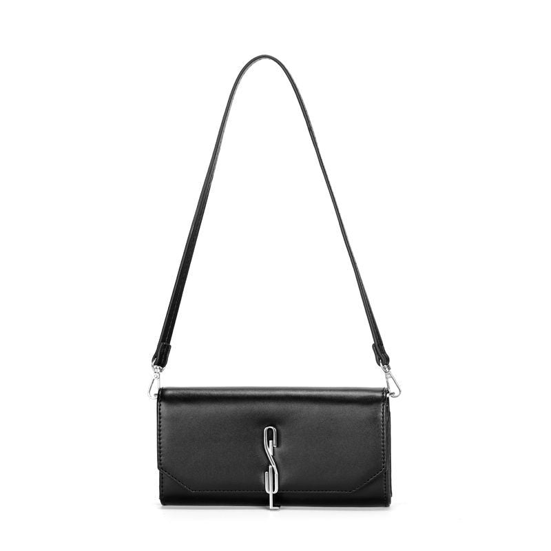 Bolsa Carteira Floater Preta Alça De Ombro -