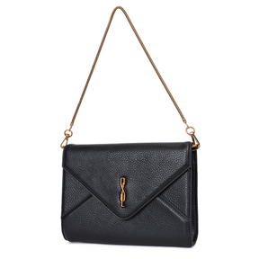 Bolsa Clutch Envelope Floater Preta Alça De Mão -