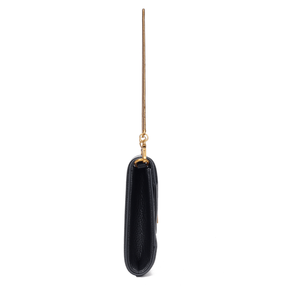 Bolsa Clutch Envelope Floater Preta Alça De Mão -