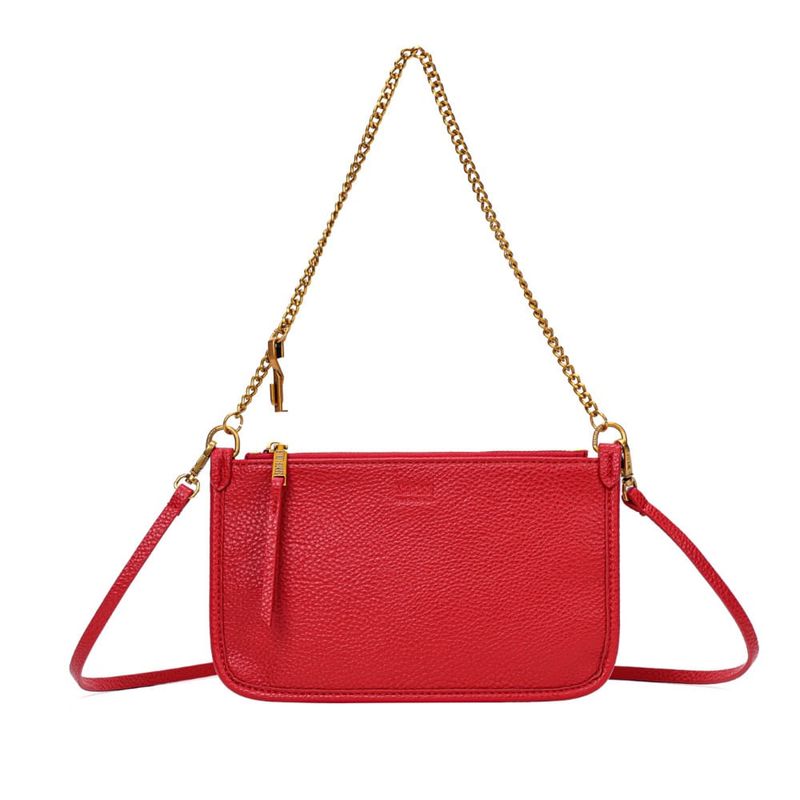 Bolsa Clutch Floater Preta Alça Corrente -