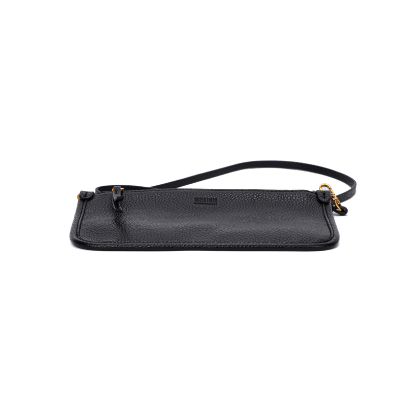Bolsa Clutch Floater Preta Alça Corrente -