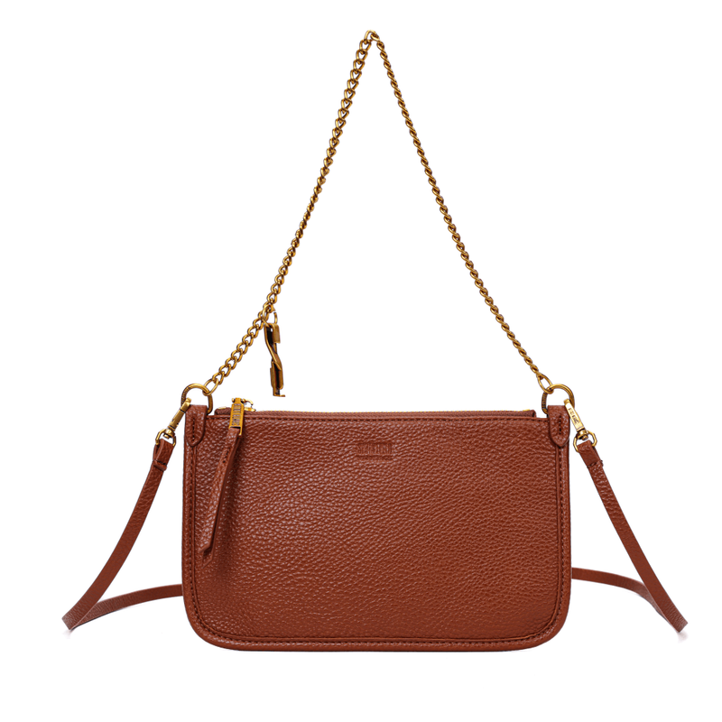 Bolsa Clutch Floater Preta Alça Corrente -