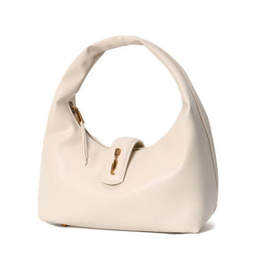 Bolsa Hobo Soft Off White Alça De Ombro -