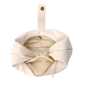 Bolsa Hobo Soft Off White Alça De Ombro -