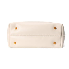 Bolsa Hobo Soft Off White Alça De Ombro -