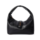Bolsa Hobo Soft Preta Alça De Ombro -