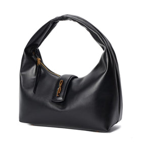 Bolsa Hobo Soft Preta Alça De Ombro -