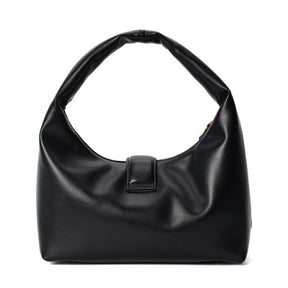 Bolsa Hobo Soft Preta Alça De Ombro -