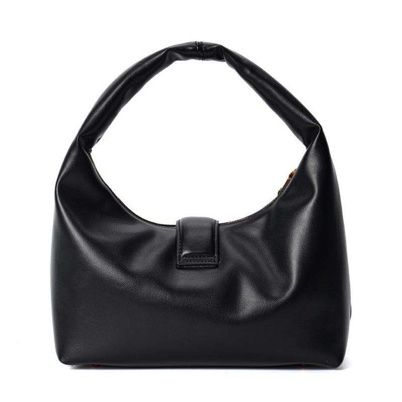Bolsa Hobo Soft Preta Alça De Ombro -
