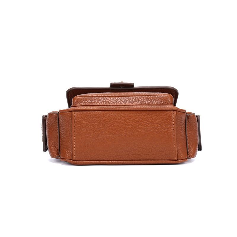Bolsa Pequena Floater Marrom Safari Alça Transversal -