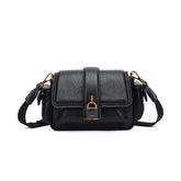 Bolsa Pequena Floater Preta Alça Transversal -
