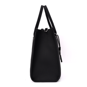 Bolsa Shopper Canvas Preta Duas Alças -