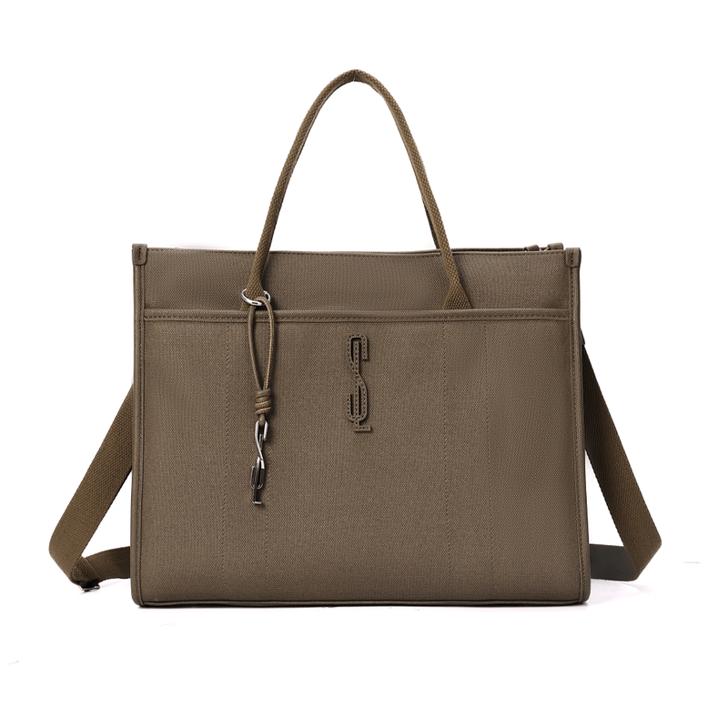 Bolsa Shopper Canvas Preta Duas Alças -