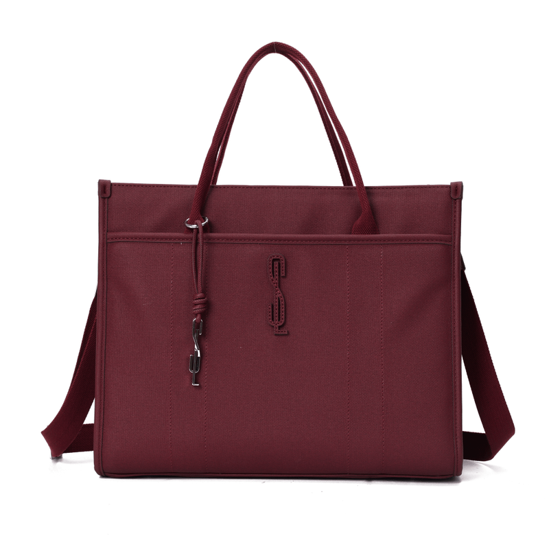 Bolsa Shopper Canvas Preta Duas Alças -