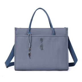 Bolsa Shopper Canvas Preta Duas Alças -