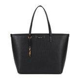 Bolsa Shopper Floater Preta Pesponto Branco -