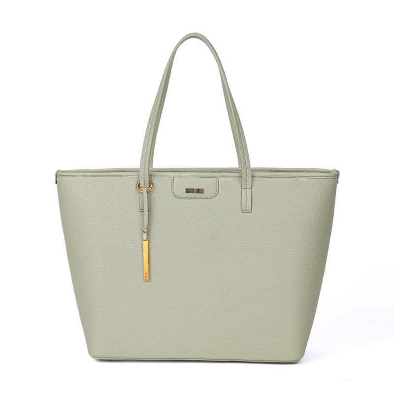 Bolsa Shopper Floater Preta Pesponto Branco -