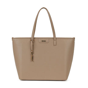 Bolsa Shopper Floater Preta Pesponto Branco -