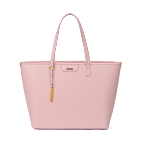 Bolsa Shopper Floater Preta Pesponto Branco -