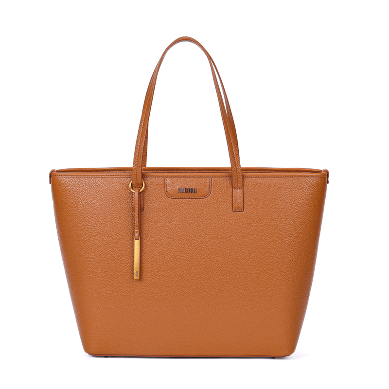 Bolsa Shopper Floater Preta Pesponto Branco -
