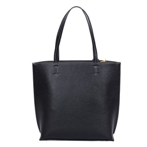 Bolsa Shopper Floater Preta Tachas Alça De Ombro -