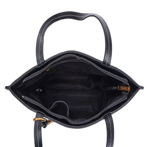 Bolsa Shopper Floater Preta Tachas Alça De Ombro -