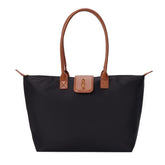 Bolsa Shopper Nylon Preta  Alça De Ombro -