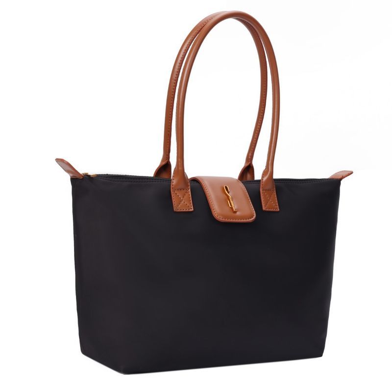 Bolsa Shopper Nylon Preta  Alça De Ombro -