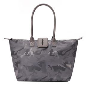 Bolsa Shopper Nylon Preta  Alça De Ombro -