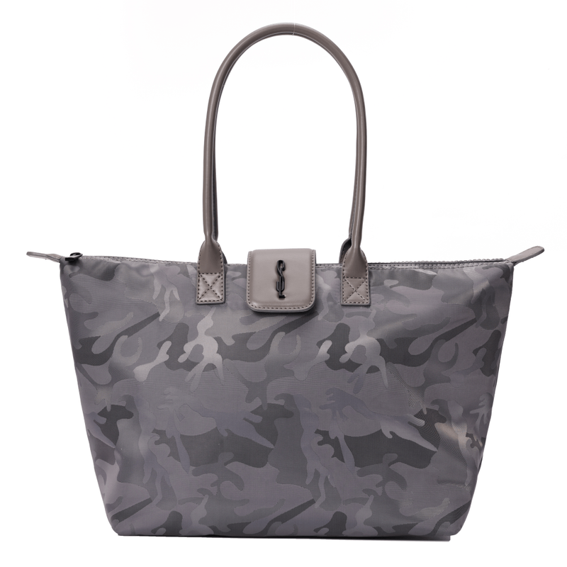 Bolsa Shopper Nylon Preta  Alça De Ombro -