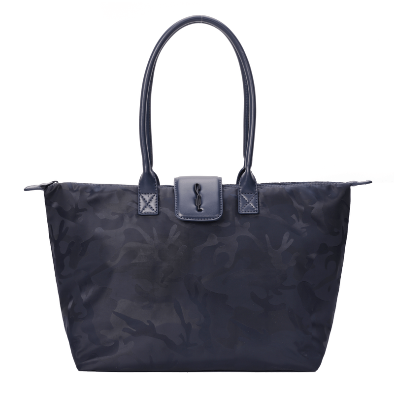 Bolsa Shopper Nylon Preta  Alça De Ombro -