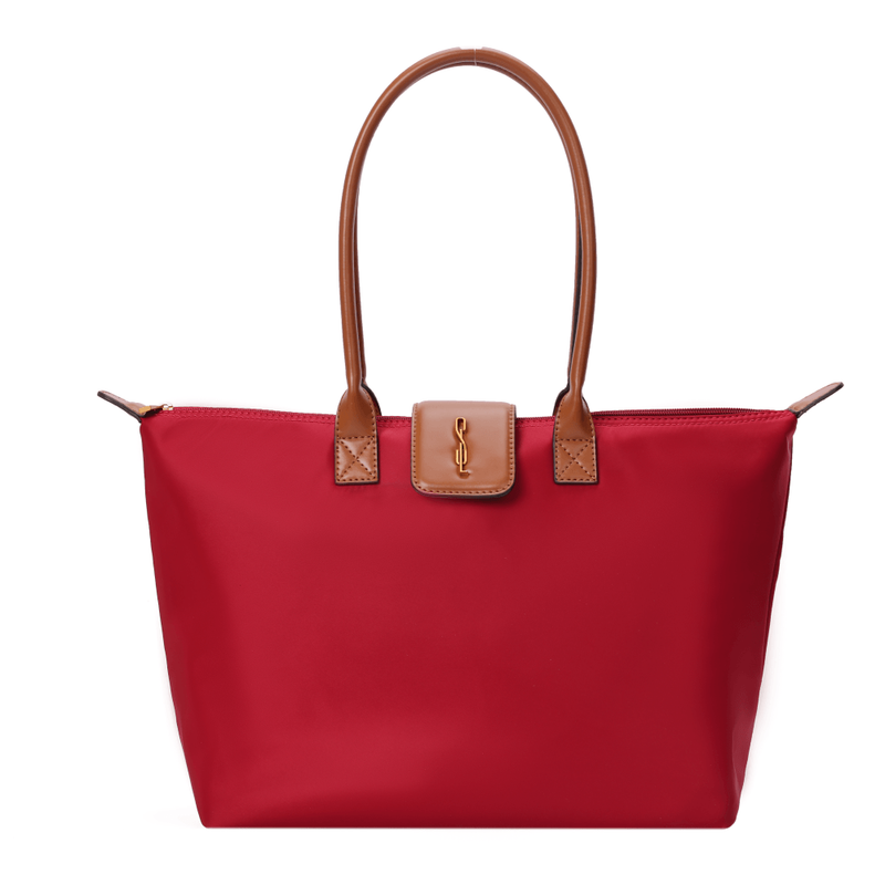 Bolsa Shopper Nylon Verde Forest Alça De Ombro -